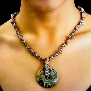 Jasper and Rhodonite Necklace